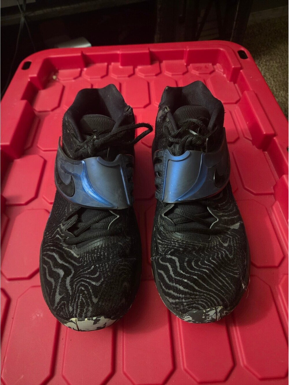 Nike KD 14 'Black Laser Crimson' mens size 11